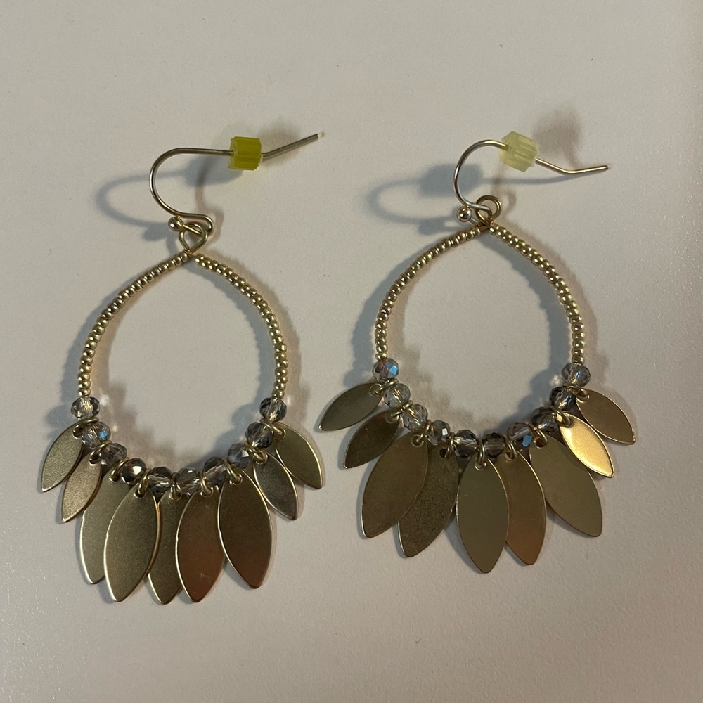 Gold dangle earrings from LOFT